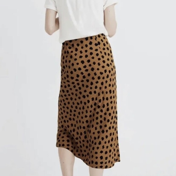 Madewell midi slip skirt in painted spots - 00 - Picture 2 of 6
